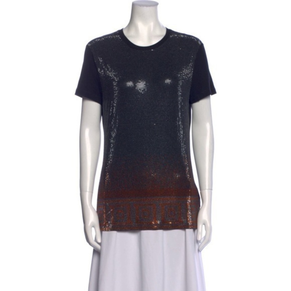 Versace Collection Printed Crew Neck T-Shirt